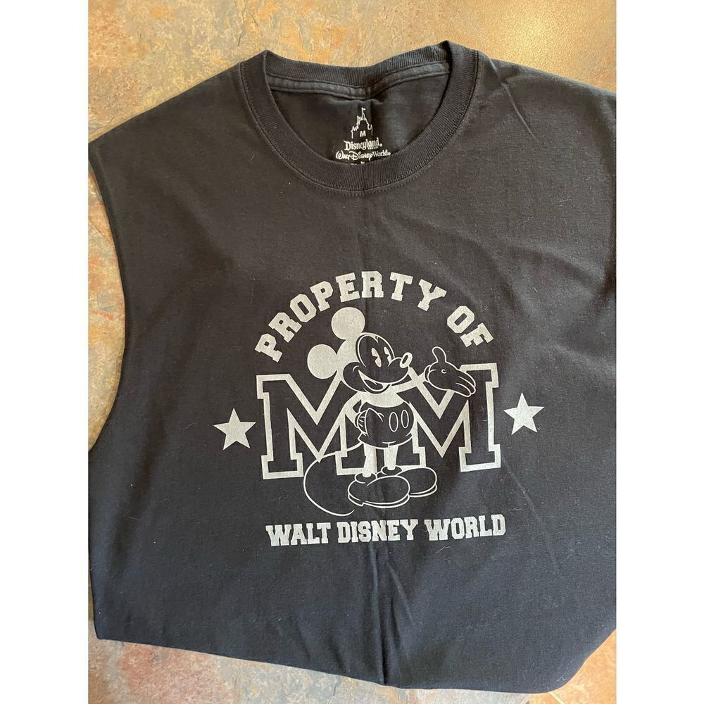 Mickey Mouse Black Muscle Shirt Sz Med from Disneyland